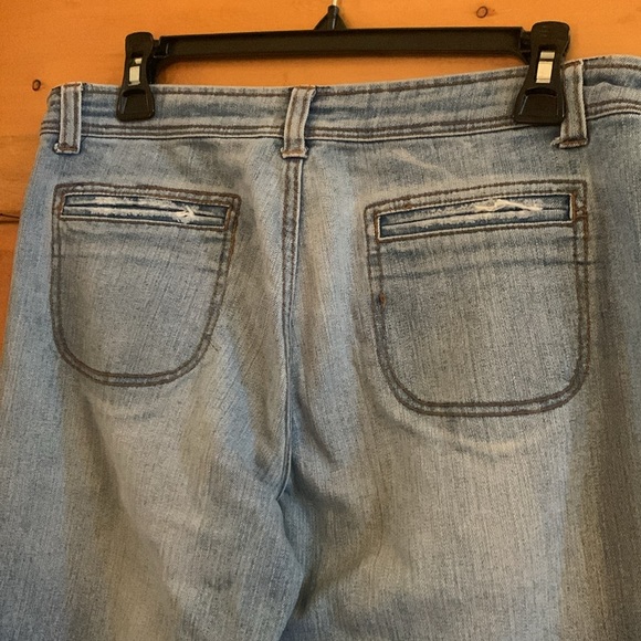 Cache wide leg, high waisted, stretch denim jeans size 6 - Picture 5 of 9